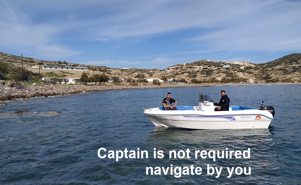 Rent a boat Milos